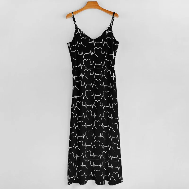 Value Deals Beating Heart Sling Ankle Long Dress