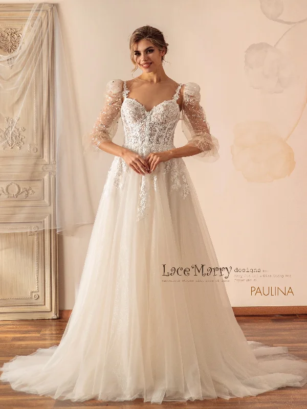 Weekend Deal PAULINA / Transformer Wedding Dress with Removable Bolero