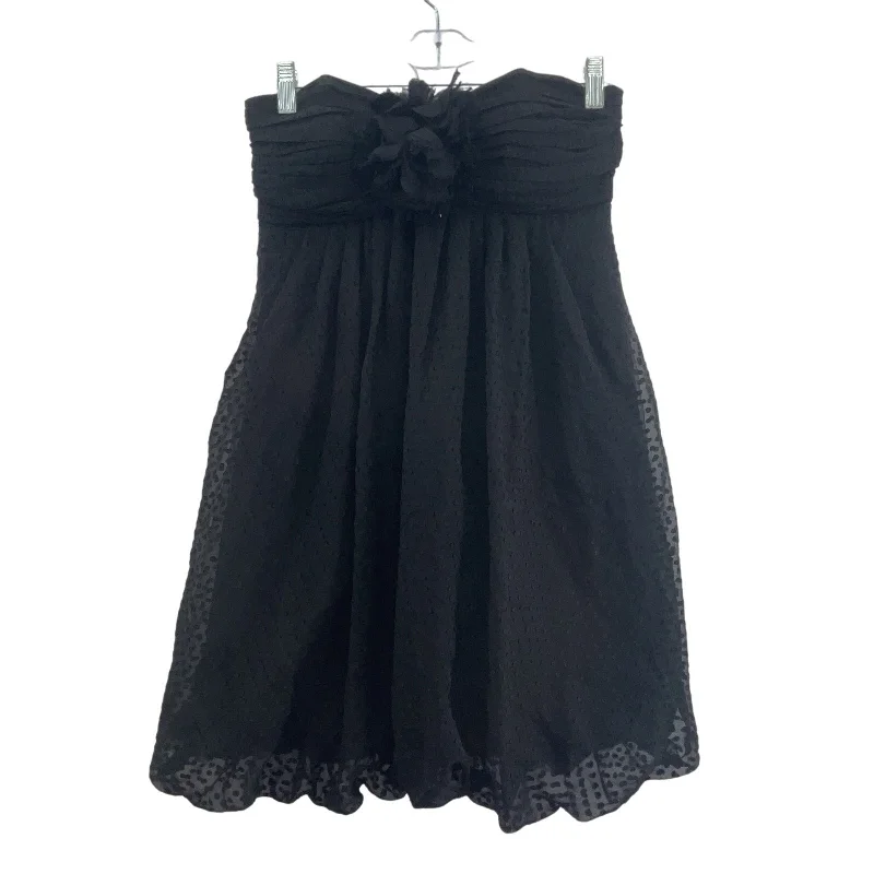 Quick Sale Shoshanna Black Silk Women's Strapless Flower Trapeze Dress, Size 2, Preowned Quick Sale Shoshanna Black Silk Women's Strapless Flower Trapeze Dress, Size 2, Preowned