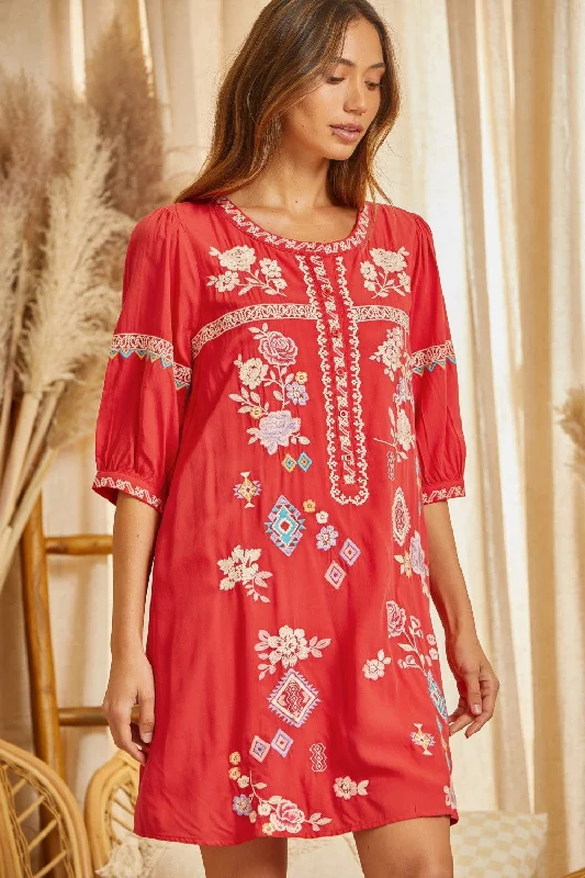 Instant Savings Too Mater Embroidered Dress