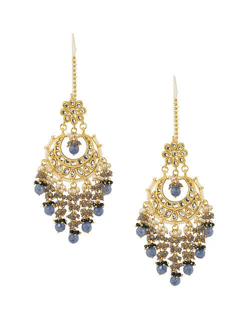 Super Bargain Kundan Waterfall Stone Earrings - MRR271