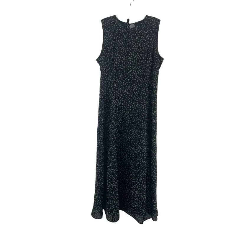 Savings Alert David Warren Vintage Black Abstract Print Sleeveless Maxi Dress Women’s Size 12P Savings Alert David Warren Vintage Black Abstract Print Sleeveless Maxi Dress Women’s Size 12P