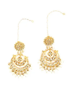 One-DAY Sale Kundan Earrings - MRR216