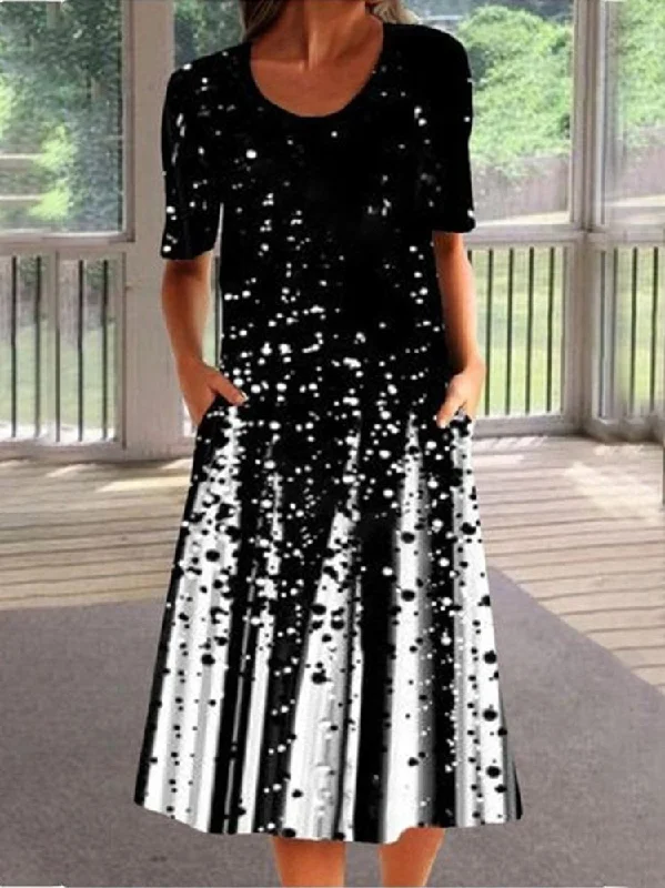 Anniversary Sale Vintage Boho Holiday Shift Ombre/tie-Dye Crew Neck Short Sleeve Weaving Prom Dress WO96 Anniversary Sale Vintage Boho Holiday Shift Ombre/tie-Dye Crew Neck Short Sleeve Weaving Prom Dress WO96
