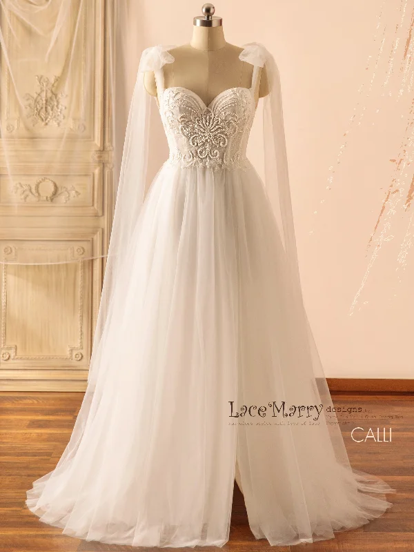 Amazing Deals CALLIE / Bustier Style Wedding Dress with Gorgeous Embellishment