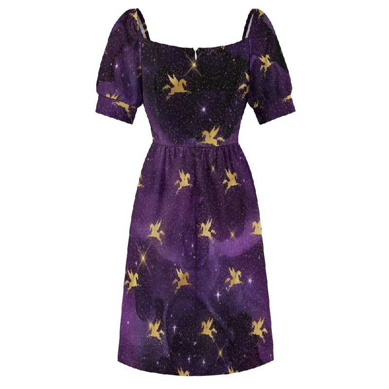 Can't Miss Golden Unicorn Sweetheart Dress