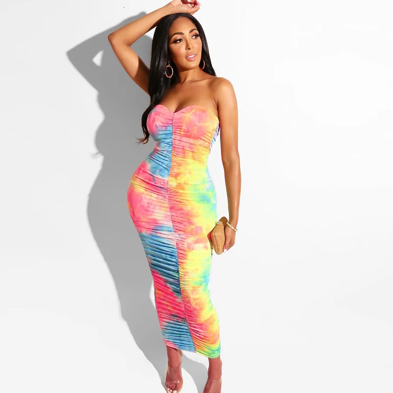 Price Blitz Women's Summer Sleeveless Sheath Long Dress With Print