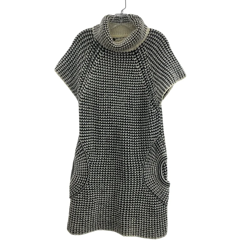 Limited Availability Max Studio Black & Cream Womens Knit Turtleneck Midi Sweater Dress M Wool Alpaca Limited Availability Max Studio Black & Cream Womens Knit Turtleneck Midi Sweater Dress M Wool Alpaca