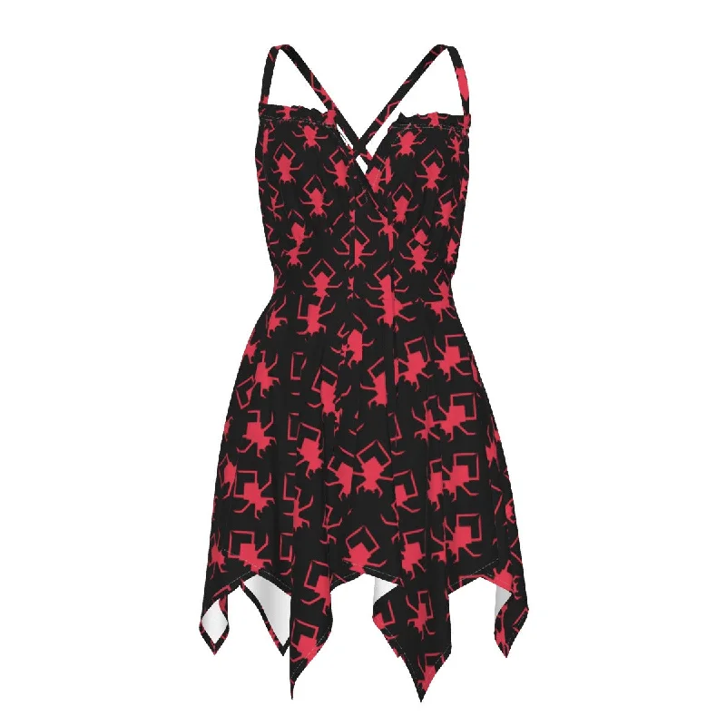 TIME-Limited Offer Pink Spiders Women's Slip Dress