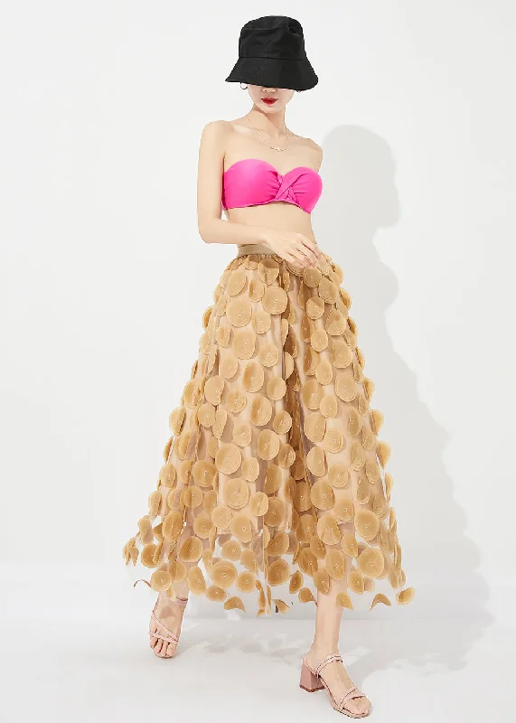 Buy More, Save More Style Yellow High Waist Exra Large Hem Tulle Skirt Summer LY0817 Buy More, Save More Style Yellow High Waist Exra Large Hem Tulle Skirt Summer LY0817