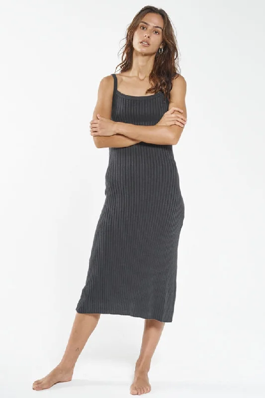 Crazy Savings Thrills Maria Knit Dress Black