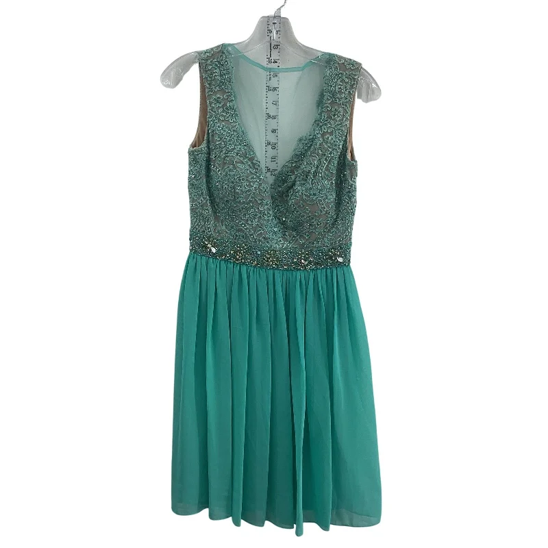 Price Buster Terani Couture Blue/Silver Embellished Tulle Women A-Line Dress Size 4 Preowned Price Buster Terani Couture Blue/Silver Embellished Tulle Women A-Line Dress Size 4 Preowned