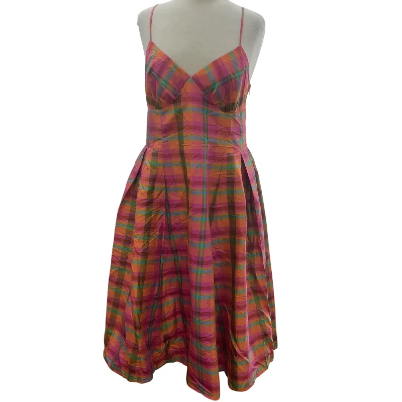 Best Bargains Isaac Mizrahi Target Plaid Women's Pink/Green Silk Dress L A-Line Tank Preowned Best Bargains Isaac Mizrahi Target Plaid Women's Pink/Green Silk Dress L A-Line Tank Preowned