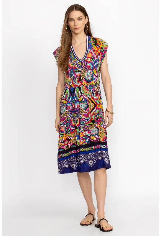 Sale Event Demarne Tiered Tea Length Dress