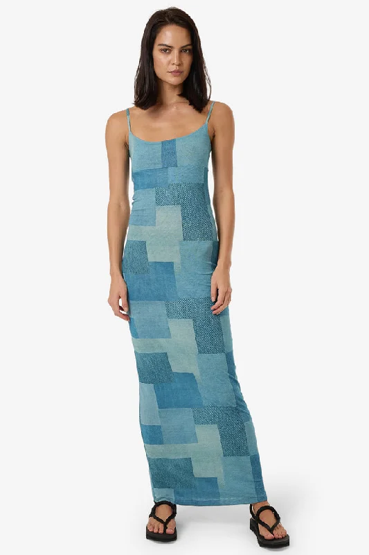 Warehouse Sale Thrills Shades Of Indigo Mesh Dress Blue