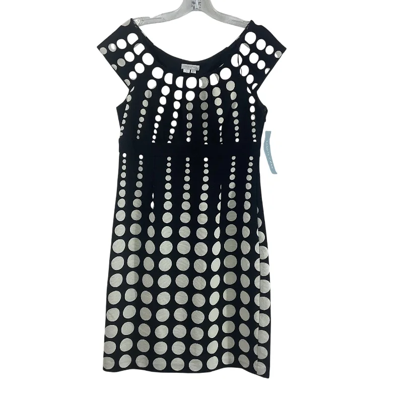 Seasonal Clearance London Times A-Line Dotted Womens Sheath Midi Dress Size 10, Black/White NWT Seasonal Clearance London Times A-Line Dotted Womens Sheath Midi Dress Size 10, Black/White NWT