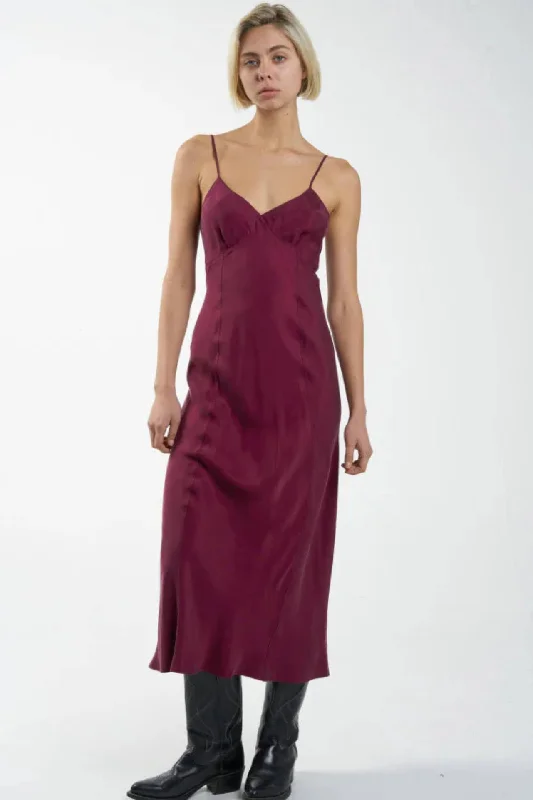 Savings Alert Thrills Chelsea Full Length Slip Dress Wine