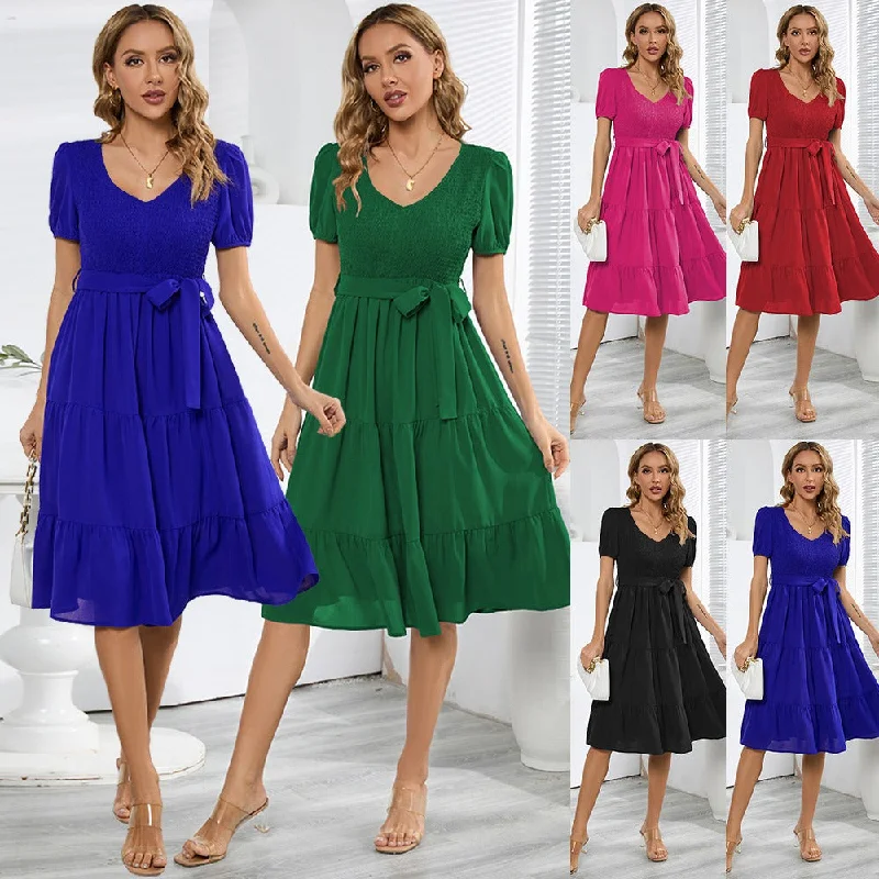 Super Sale Women short sleeve casual dress