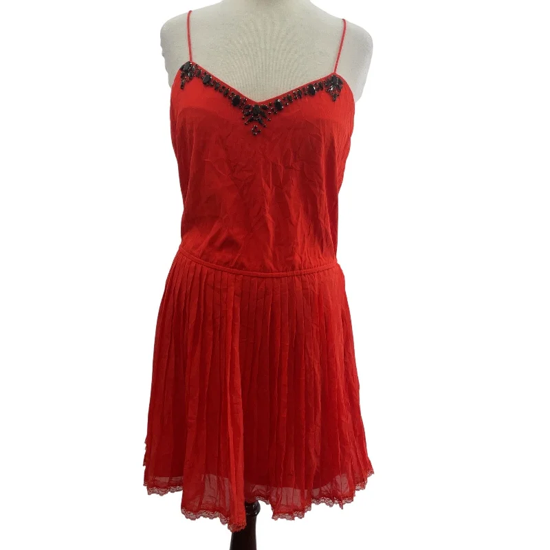 Today Only Victoria's Secret Women's Embellished Red Midi Sexy Tank Dress A-Line M Preowned Today Only Victoria's Secret Women's Embellished Red Midi Sexy Tank Dress A-Line M Preowned