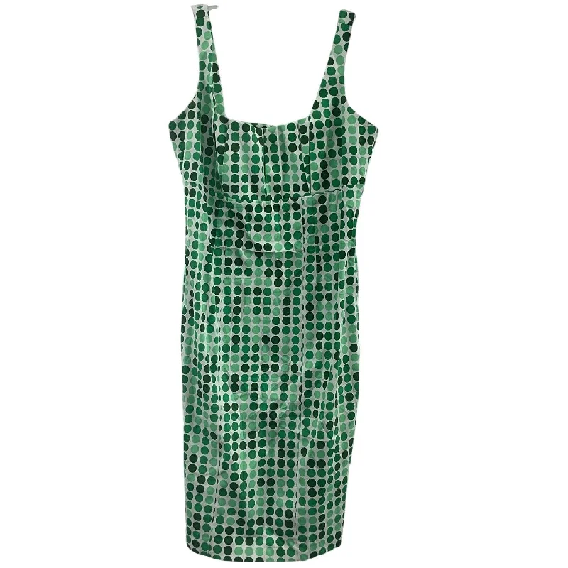 Clearance Sale Calvin Klein Women's Dotted Green & White Midi Sheath Dress, Size 6, Preowned Clearance Sale Calvin Klein Women's Dotted Green & White Midi Sheath Dress, Size 6, Preowned