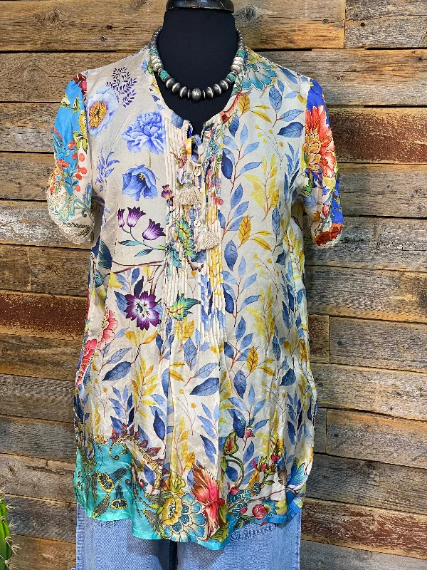 Quick Sale Johnny Was Blue Mai Tunic