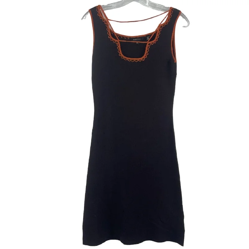 Don't Miss BCBGMAXAZRIA VTG Brown Orange Knit Mini Dress Women’s Small Rayon/Nylon Preowned Don't Miss BCBGMAXAZRIA VTG Brown Orange Knit Mini Dress Women’s Small Rayon/Nylon Preowned