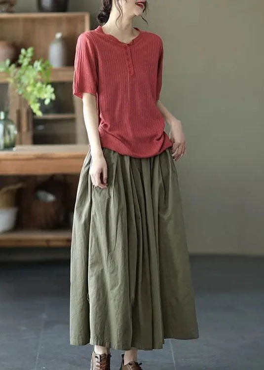 Savings Bonanza Fine Army Green Pockets Wrinkled Patchwork Linen Pants Skirt Summer LY0601 Savings Bonanza Fine Army Green Pockets Wrinkled Patchwork Linen Pants Skirt Summer LY0601