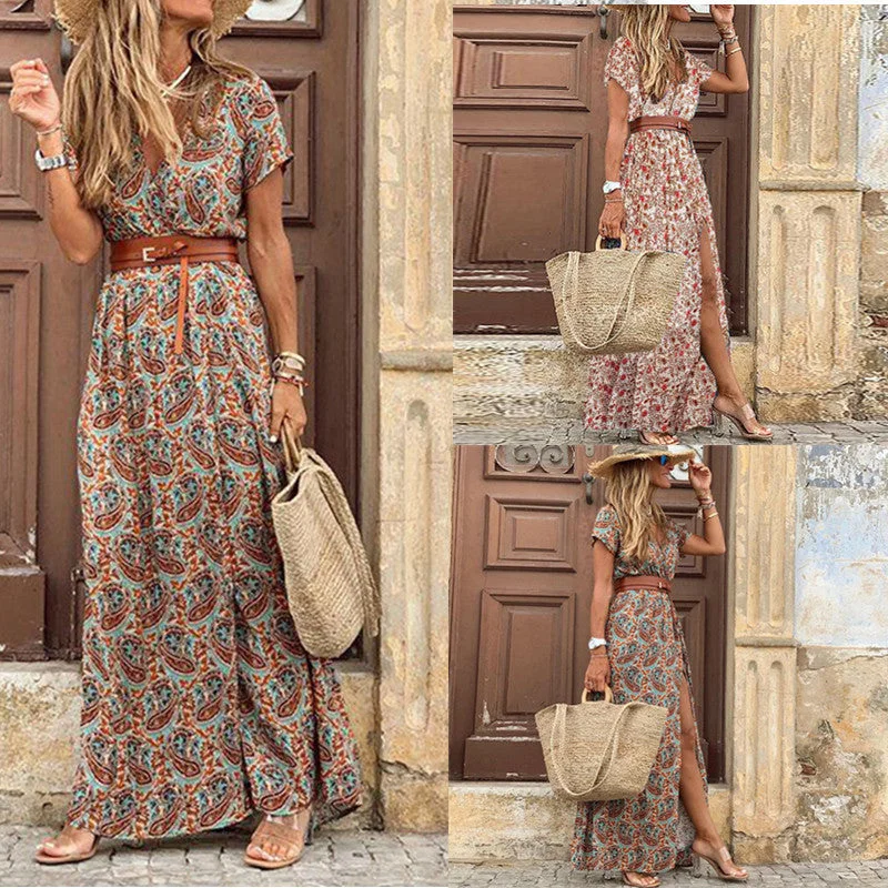 Great Bargains Bohemian style Printed long Dress