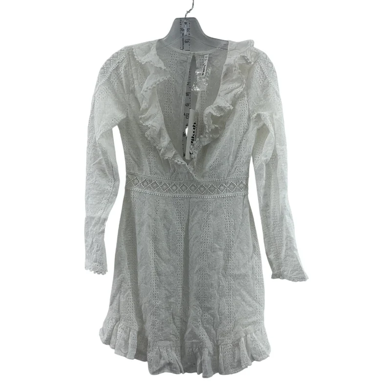 Early Access Indikah White A-Line Women's Eyelet Lace Bohemian Dress XS Cotton New With Tags Early Access Indikah White A-Line Women's Eyelet Lace Bohemian Dress XS Cotton New With Tags