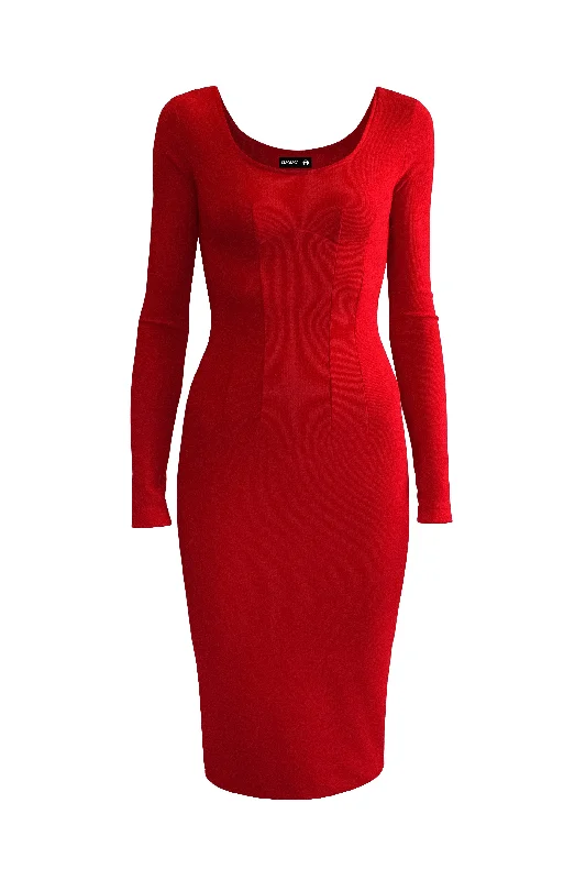 Deal of the Week Long Sleeved Ribbed Dress