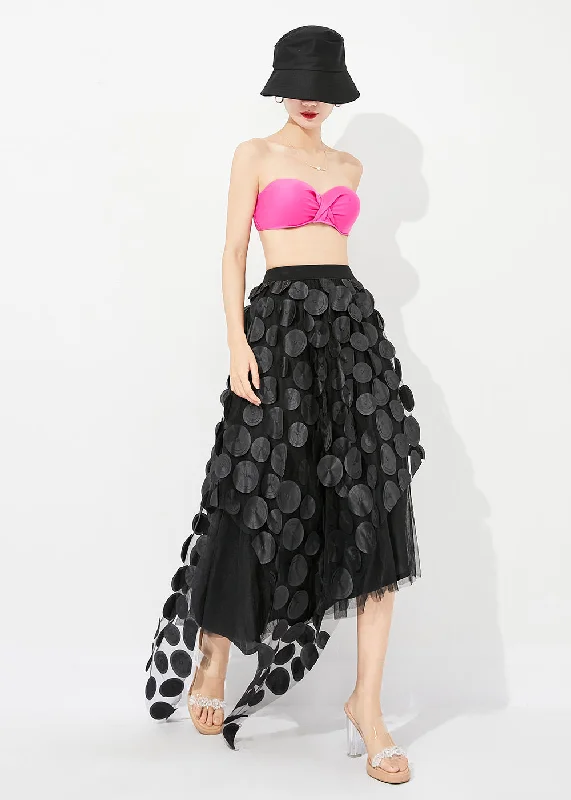 Steals and Deals Stylish Black Asymmetrical Exra Large Hem Tulle A Line Skirts Summer LY0886 Steals and Deals Stylish Black Asymmetrical Exra Large Hem Tulle A Line Skirts Summer LY0886