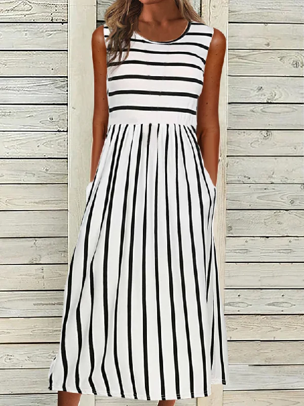 Bonus Savings Casual Crew Neck Short Sleeve Knit Dress  QM85
