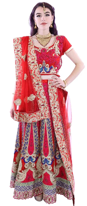 Daily Deals Dance The Night Away Embroidered Bridal Lehenga - SNT11046