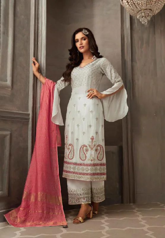 Exclusive Online Offer Opulence in Off-White Salwar Suit - P31006