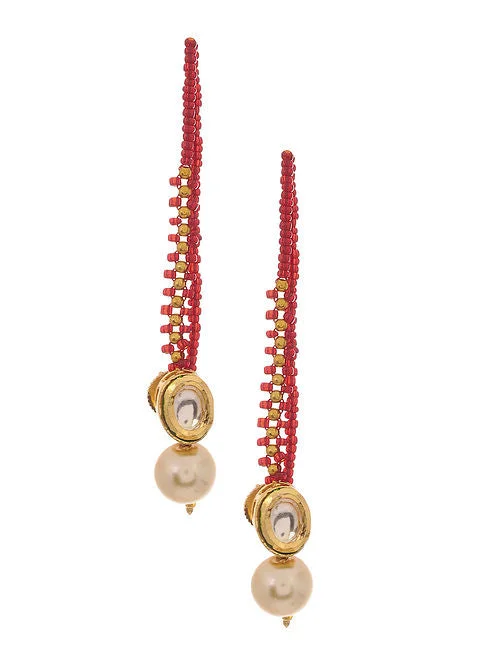 Early Access Kundan Studs Pearl - MRR246