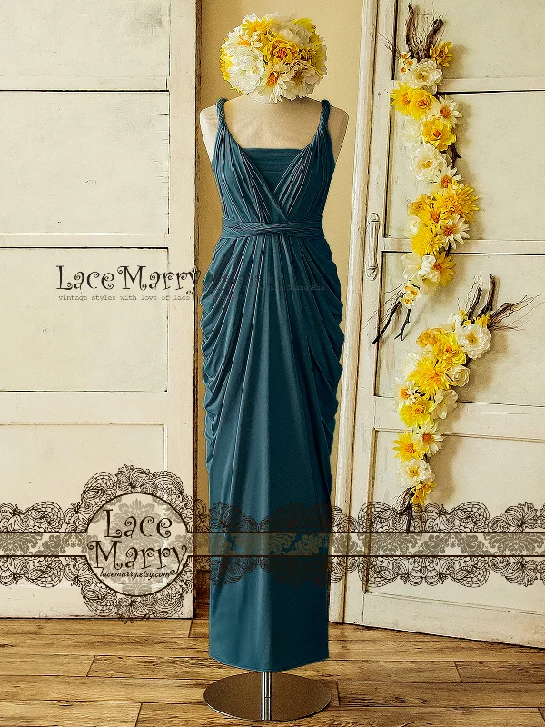Inventory Reduction Ocean Blue Infinity Dress for Beach Bridal Party