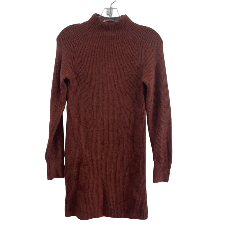 Price Cut Abercrombie Burnt Red Nylon Knit Women's LS Sweater Dress, 2XS Petite, Preowned Price Cut Abercrombie Burnt Red Nylon Knit Women's LS Sweater Dress, 2XS Petite, Preowned