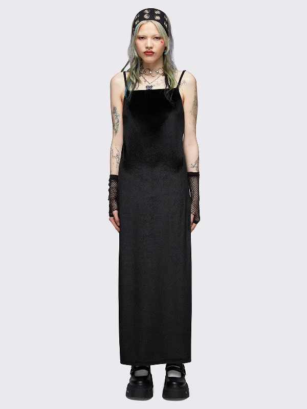 Best Bargains Elenora Velvet Maxi Dress