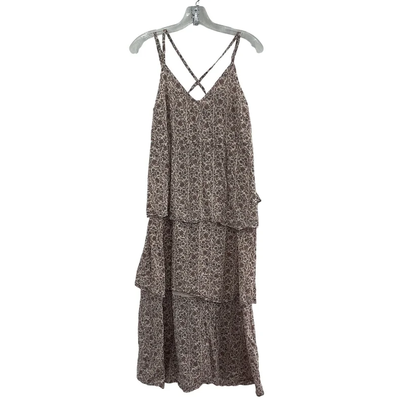 Bargain Prices Banana Republic Pale Pink & Cream Women's Floral Dress S - Cotton Long Trapeze Bargain Prices Banana Republic Pale Pink & Cream Women's Floral Dress S - Cotton Long Trapeze