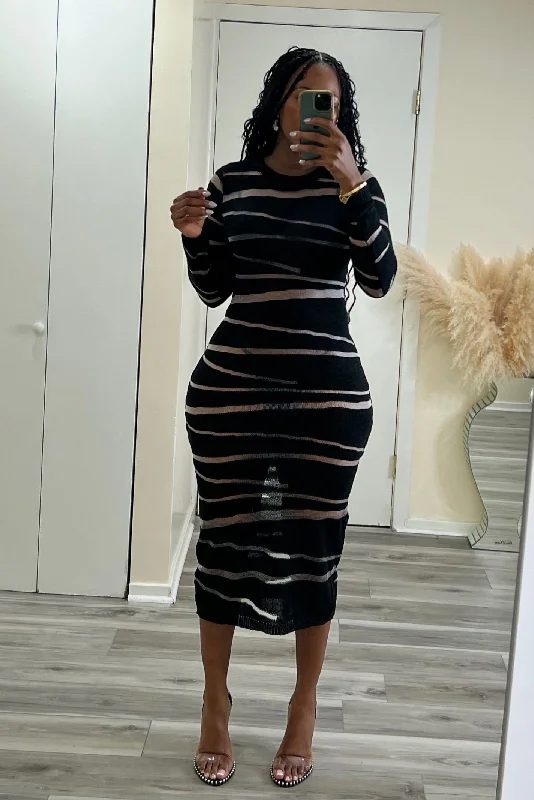 Epic Deals "KNIT BETWEEN US" MAXI DRESS