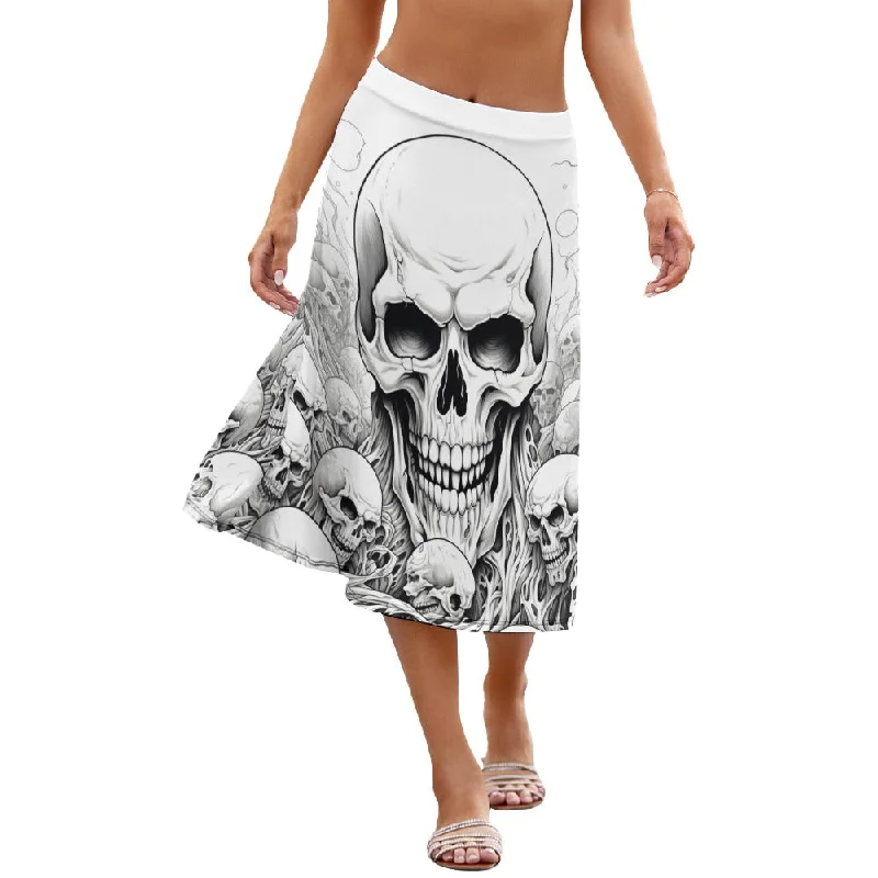 Sale Event Sketched Skull Skirt