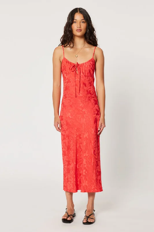 Final Markdown Rollas Georgie Slip Jacquard Cherry