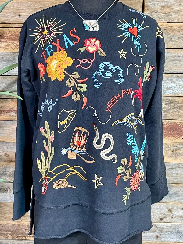 YEAR-End Clearance Johnny Was Texas Hi-Lo Pullover
