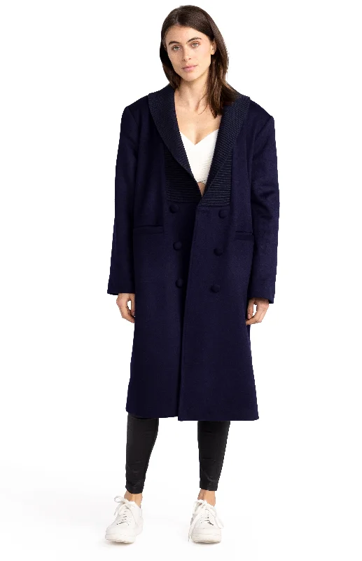 Warehouse Sale After Party Qulited Lining Coat - Navy