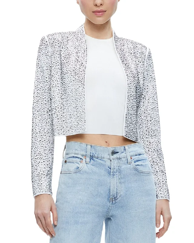 Shop and Save alice + olivia Kalia Open Front Jacket
