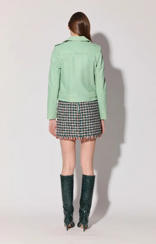 Savings Spectacular Allison Jacket, Pistachio - Leather