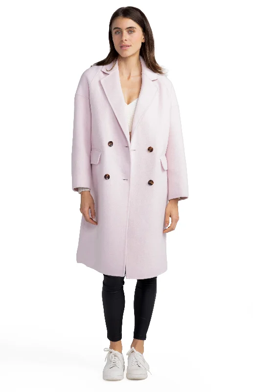 Discount Days Amnesia Oversized Coat - Pale Pink