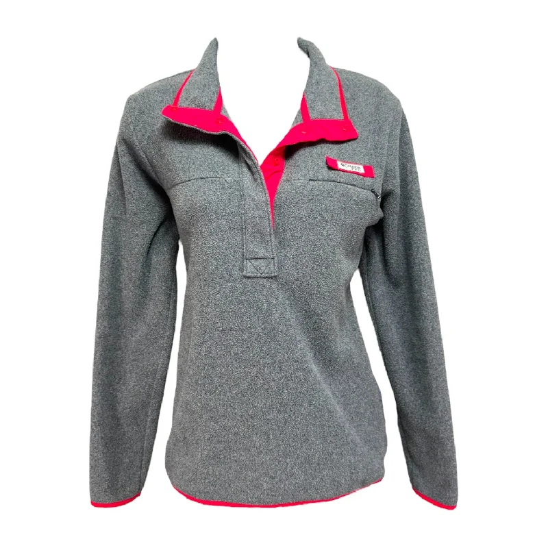 Weekend Deal Athletic Fleece By Columbia PFG In Grey & Pink, Size: Xs