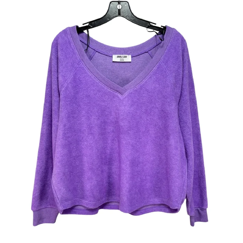 Shop and Save Athletic Fleece By Double Zero In Purple, Size: S