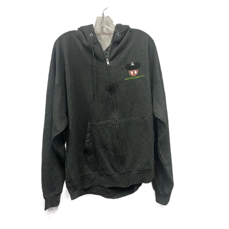 Lowest Price Athletic Jacket By Disney Store In Grey, Size: 2x